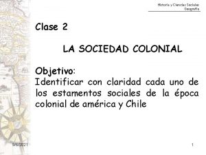 Historia y Ciencias Sociales Geografa Clase 2 LA