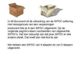 In dit document zit de uitwerking van de