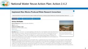 National Water Reuse Action Plan Action 2 4