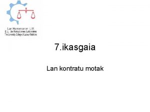 Lan kontratu motak