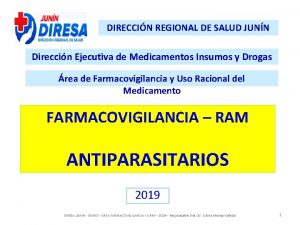 DIRECCIN REGIONAL DE SALUD JUNN Direccin Ejecutiva de