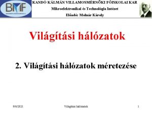 KAND KLMN VILLAMOSMRNKI FISKOLAI KAR Mikroelektronikai s Technolgia