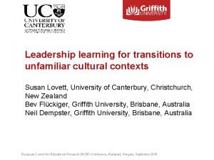 Leadership learning for transitions to unfamiliar cultural contexts