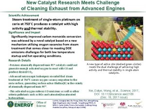 New Catalyst Research Meets Challenge of Cleaning Exhaust