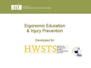 Ergonomic Education Injury Prevention Developed for Agenda n