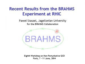 Recent Results from the BRAHMS Experiment at RHIC