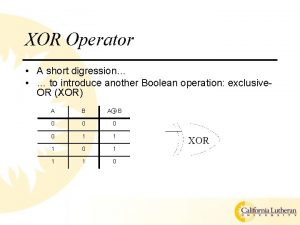 Karnaugh kmap xor patterns