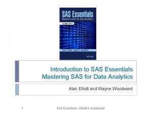 Introduction to SAS Essentials Mastering SAS for Data