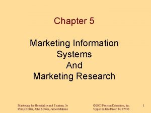 Chapter 5 Marketing Information Systems And Marketing Research