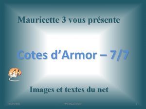 Mauricette 3 vous prsente Cotes dArmor 77 Images