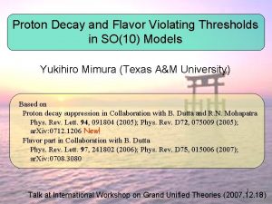 Proton Decay and Flavor Violating Thresholds in SO10