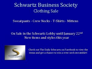 Schwartz Business Society Clothing Sale Sweatpants Crew Necks