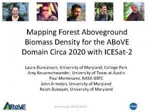 Mapping Forest Aboveground Biomass Density for the ABo