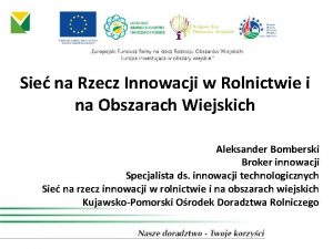 Sie na Rzecz Innowacji w Rolnictwie i na