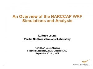 An Overview of the NARCCAP WRF Simulations and