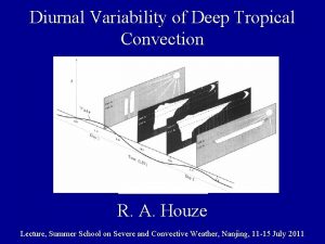 Diurnal Variability of Deep Tropical Convection R A