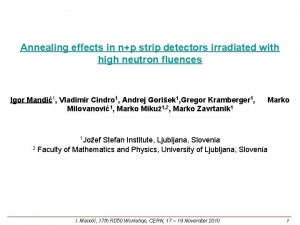 Annealing effects in np strip detectors irradiated with