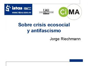 www istas ccoo es Sobre crisis ecosocial y