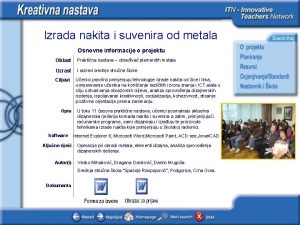 Izrada nakita i suvenira od metala Osnovne informacije