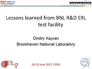 Lessons learned from BNL RD ERL test facility