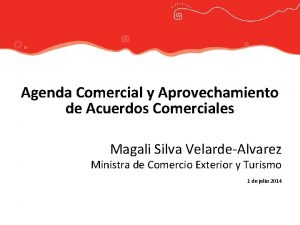 Agenda Comercial y Aprovechamiento de Acuerdos Comerciales Magali