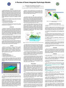 A Review of Some Integrated Hydrologic Models Marcel