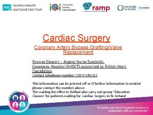 Cardiac Surgery Coronary Artery Bypass GraftingValve Replacement Yvonne