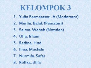 KELOMPOK 3 ATTRIBUTABLE RISK AR DAN POPULATION ATTRIBUTABLE