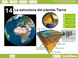 INICIO ESQUEMA 14 RECURSOS BIOLOGA Y GEOLOGA Bachillerato