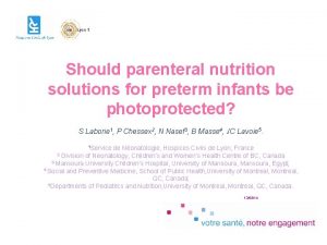 Should parenteral nutrition solutions for preterm infants be