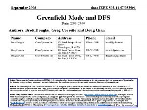 September 2006 doc IEEE 802 11 070329 r