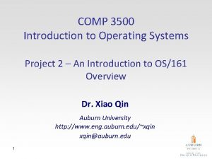 COMP 3500 Introduction to Operating Systems Project 2