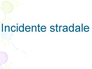 Incidente stradale Un uomo e una donna si