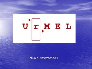 Th ULB 4 November 2003 Digitale Bibliotheken Der