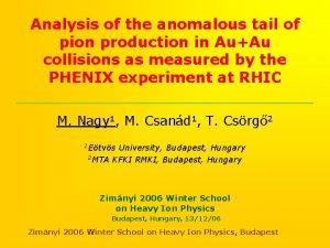 Analysis of the anomalous tail of pion production