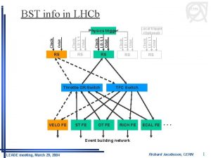 CERN BST info in LHCb RS RS Throttle