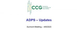ADPS Updates Surmont Meeting 482020 APDS Formulation 1