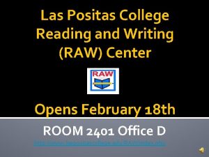 Las Positas College Reading and Writing RAW Center