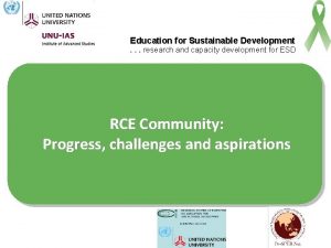 Education for Sustainable Development research and capacity development