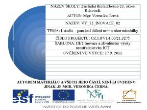 NZEV KOLY Zkladn kola Zbeno 23 okres Rakovnk