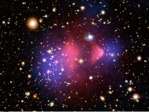 Dark matter and normal matter have been wrenched
