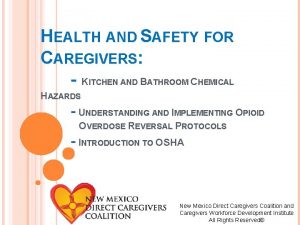 HEALTH AND SAFETY FOR CAREGIVERS KITCHEN AND BATHROOM