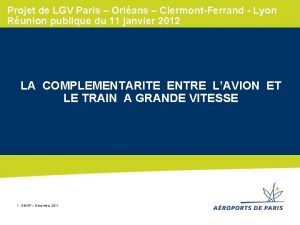 Projet de LGV Paris Orlans ClermontFerrand Lyon Runion