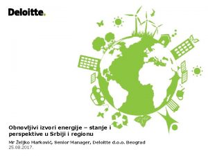 Obnovljivi izvori energije stanje i perspektive u Srbiji