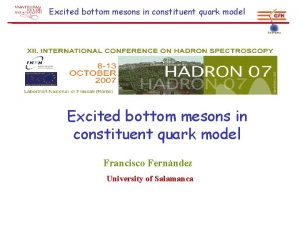 Excited bottom mesons in constituent quark model Francisco