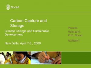 Carbon Capture and Storage Climate Change and Sustainable