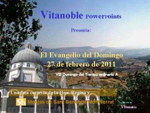 Vitanoble Power Points Presenta El Evangelio del Domingo