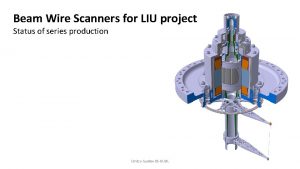 Beam Wire Scanners for LIU project Status of