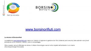 Start Up innovativa www borsinorifiuti com La mission