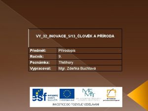 VY32INOVACE513LOVK A PRODA Pedmt Prodopis Ronk 9 Poznmka